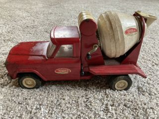 Vintage 1960s Tonka Cement Mixer Truck Red No.  77 Jeep