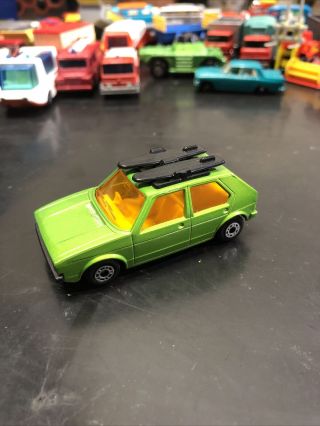 Matchbox Superfast No.  7 Green Vw Golf 1976 Lesney Products Made England Ex Cond