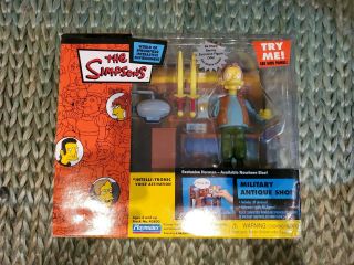 The Simpsons Playmates World Of Springfield Interactive Military Antique Shop