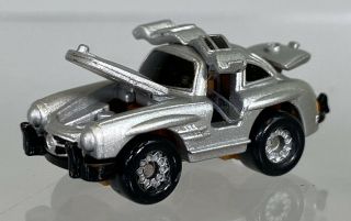Vintage Micro Machines Deluxe Mercedes Benz 300 Sl Gullwing Silver Car 1988