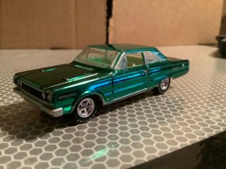 1967 Plymouth Gtx Satellite Green Chrome Johnny Lightning Holiday 1/64 Loose