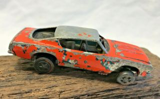 Vtg 1967 Redline Hot Wheels Custom Barracuda Orange Car Diecast Vehicle Toy