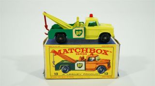 Matchbox Lesney Series 1 - 75 13 Bp Dodge Wreck Truck 1965 - 1969 W/box