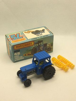 Matchbox Superfast 46 Ford Tractor & Disc Harrow