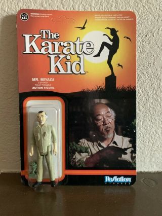 Rare Funko Reaction Mr.  Miyagi - The Karate Kid - Action Figure - Cobra Kai