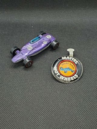 Hot Wheels Redline Shelby Turbine,  Purple,  1969,  W/ Badge,  Mattel 6265