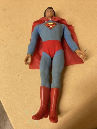 Vintage 1978 Mego 12” Superman Action Figure Doll Complete