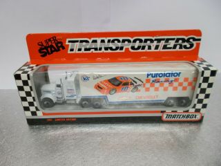 Matchbox Star Transporters Cy104 Purolator Race Team Limited Edition 1991