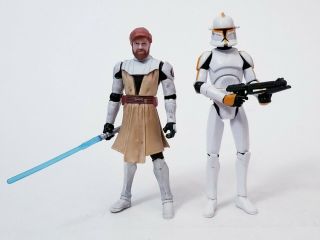 Star Wars Clone Wars Legacy Of Terror Clone Trooper & Obi - Wan Action Figures