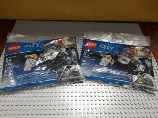 Lego City 30365 Space Satellite Astronaut Minifigure Polybags X2 Nasa Spacewalk
