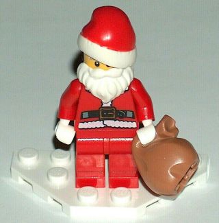 Lego Series 8 Christmas Santa Claus Minifig Mini Figure W/ Gift Sack Bag 8833