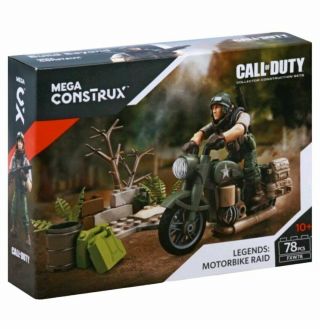 Mega Construx Call Of Duty Legends Motorbike Raid Kit Fxw78 Ages 78pcs 7b