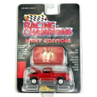 Racing Champions Edition 1996 96 Dodge Ram Pickup Truck Red Die Cast 1/61