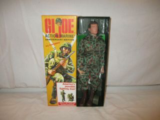 2003 Hasbro G.  I.  Joe Action Marine Action Figure W/ Coffin Box Complete