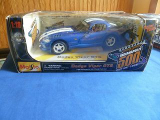 Dodge Viper Gts Car 1:18 Scale Die - Cast Maisto 1996 Indianapolis 500 Pace Car