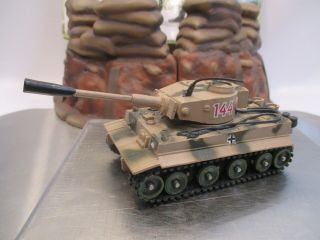 Vintage Hong Kong Corgi Toys Die Cast Tiger 1 Military Tank No.  144 Near