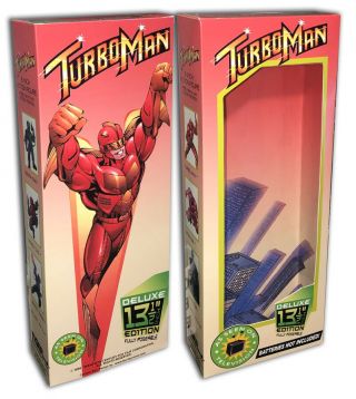 Turbo Man Box For 13.  5 " Action Figure (box Only)