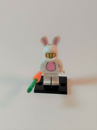 Lego Bunny Suit Guy Cmf Series 7 Complete With Accessories And Stand