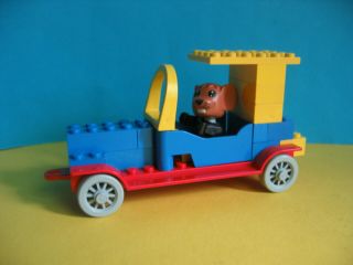 Lego Fabuland Auto Mit Figur 328 Car - Michael Mouse Goes Driving 70er Jahre