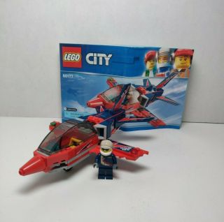 LEGO City 60177 Airshow Jet Toy - Complete W/ Instructions - NO BOX - VGC 2