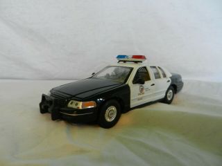 1:24 Scale Diecast Welly Lapd 1999 Ford Crown Victoria Police Car
