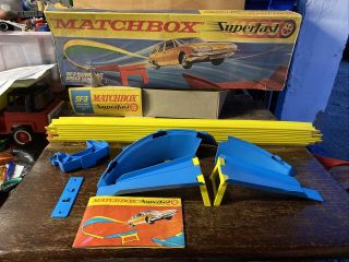 Vintage Matchbox Superfast Sf - 3 Curve And Space Leap Set - 1970 Toy - Please Read
