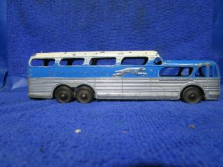 Vintage Tootsietoy Greyhound Scenic Cruiser Bus Die Cast Toy Made In Usa