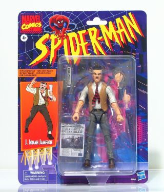 Marvel Legends Retro J.  Jonah Jameson Vintage Spider - Man 6 " Figure In Hand Mosc