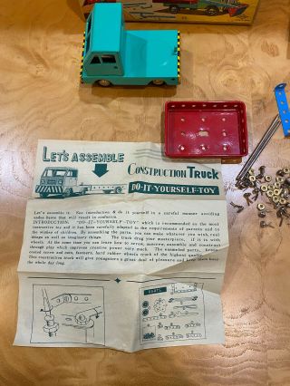 Daiya Miniature Construction Set Truck Trailer Kit Toy Car Japan Vintage 2
