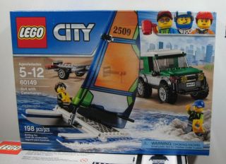 Lego City 4x4 With Catamaran (60149).  Retired.  Hard To Find