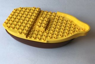 Lego Duplo Floating Ship Boat Hull From Set 10514 Yellow Brown