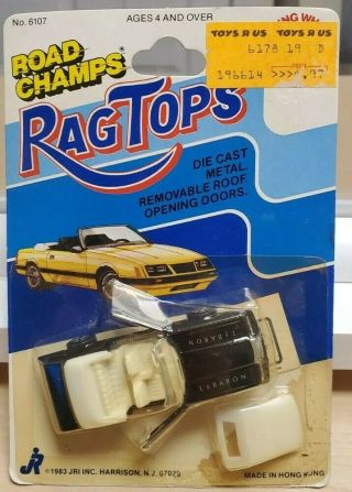 1983 Road Champs,  Jri Inc,  Yatming - Chrysler Lebaron Convertable " Rag Tops "