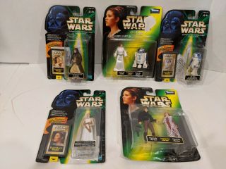 Star Wars Kenner Power Of The Force Flashback Photo Obi Waan Leia Figures R2d2