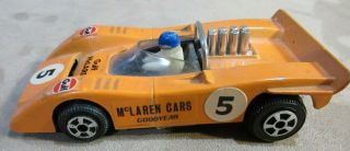 Vintage Orange Gulf Mclaren 5 Race Car Made In Hong Kong 1:43