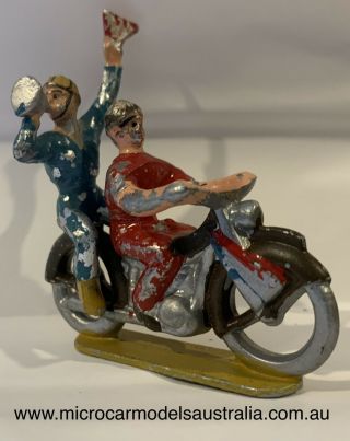 Tour De France Vintage Motor Bike Official And Rider 1:43 Scale Aluminium French