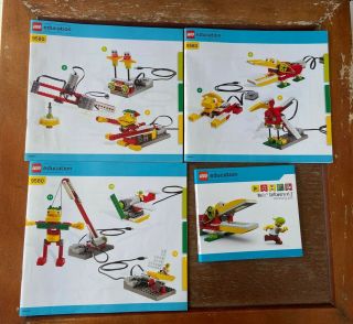 3 Lego 9580 Education Manuals - Manuals Only Cd Case Is Empty