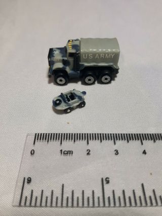 Micro Machines Insiders Vintage Military Cargo Truck With Micro Mini Rare.