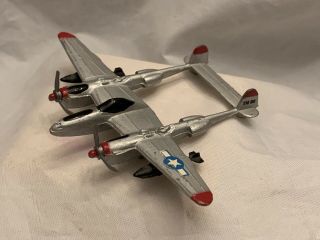 Vintage Dyna Flites - P - 38 Lightning - Wwii Fighter Aircraft - A109 Diecast