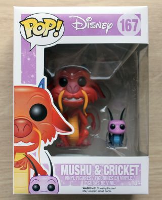 Funko Pop Disney Mulan - Mushu & Cricket,  Protector