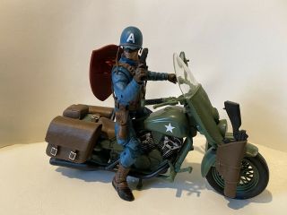 Marvel Legends 80th Anniversary Captain America & Motorcycle Action Figure