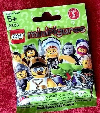 Lego 8803 Minifigures Series 3 - 2011 Minifigure - In Bag - - Retired