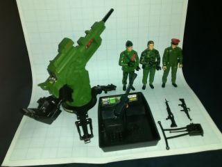 Vintage Action Force_z Force_attack Cannon Plus Commander,  Trooper & Radio Opera