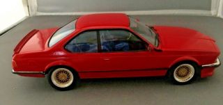 1:24 Built - Up Tamiya Kit (24058) BMW 635 CSi 2 - Door Coupe Red 3