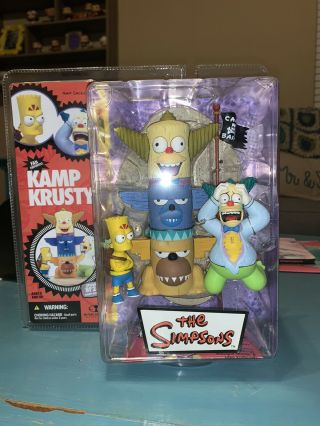 Bart,  Krusty The Clown (kamp Krusty) — The Simpsons (mcfarlane Toys,  2007)