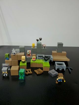 Minecraft Movie Maker Partial Set Plus Exclusive Steve And Other Random Figures