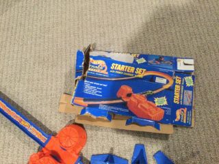 1994 Mattel Hot Wheels Starter Set W/ Power Charger Booster Track System W/ Box