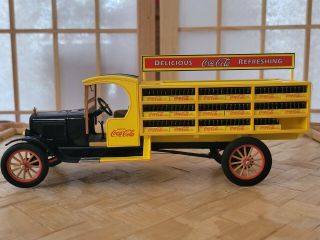 Danbury 1927 Ford Tt Open Cab Coca - Cola Delivery Truck Die - Cast 1:24 Scale