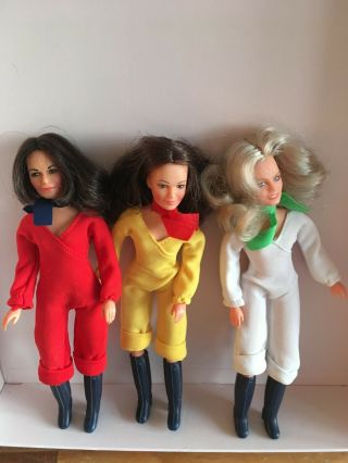 Vintage 1977 Charlies Angels Dolls,  Sabrina,  Kate And Jill