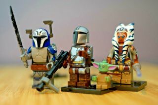 Ahsoka Tano,  Bo - Katan,  Mando And Baby Yoda Minifigures Star Wars Building Blocks