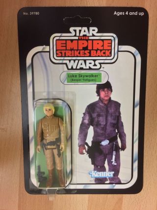 Vintage Star Wars 1980 Esb Luke Skywalker Bespin Battle Fatigues 41 Back Recard